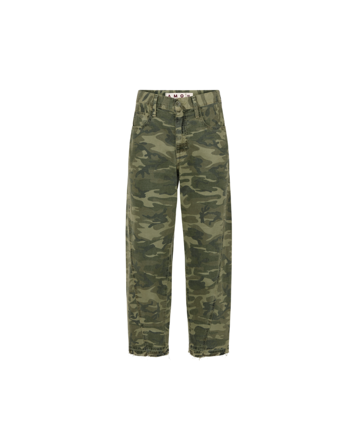 AMO Denim Maria Barrel Pant - Camo - Image 1 of 4