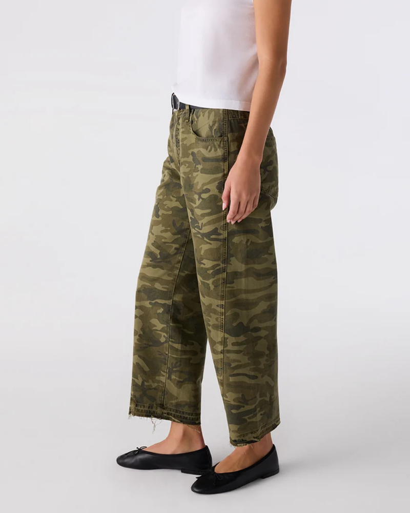 AMO Denim Maria Barrel Pant - Camo