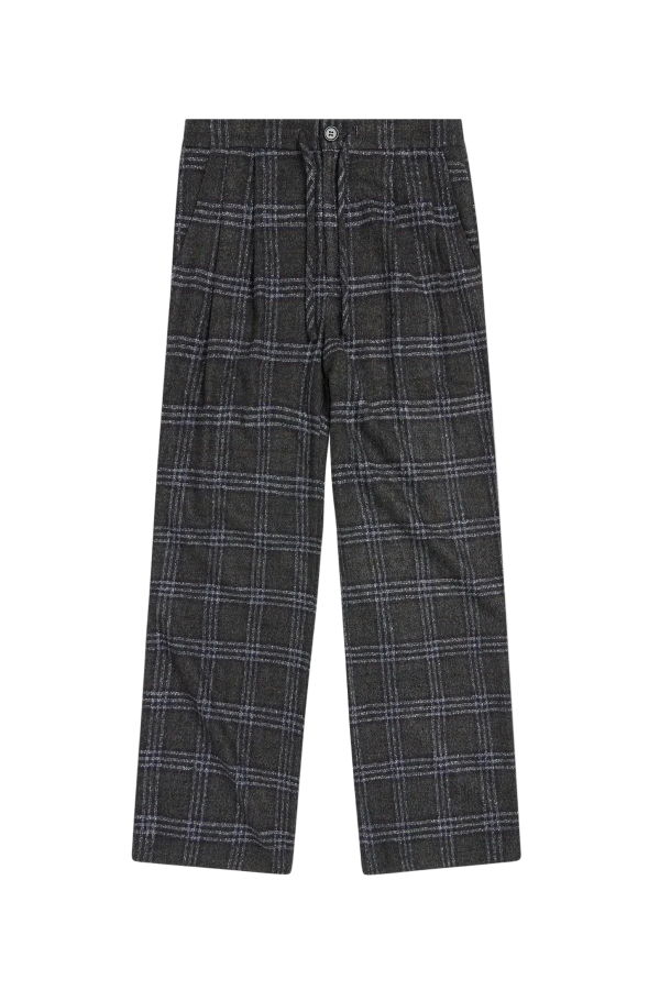 KROST Eco Long Plaid Trouser - Nightsky
