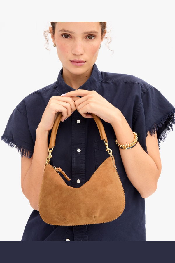 Clare V. Petit Moyen Messenger Bag - Caramel