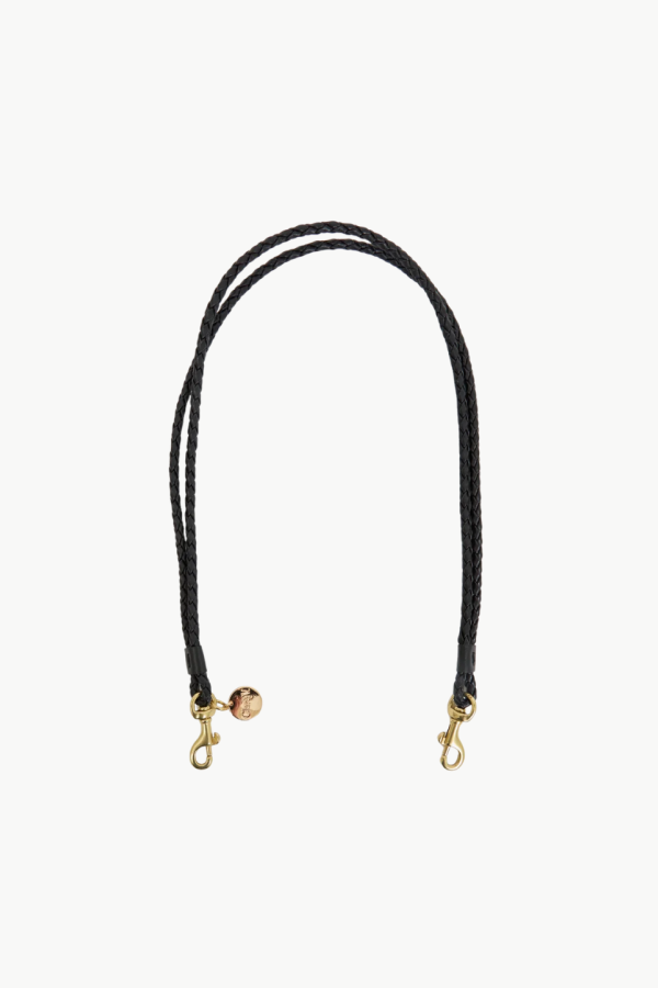 Clare V. Petite Double Braids Shoulder Strap - Black