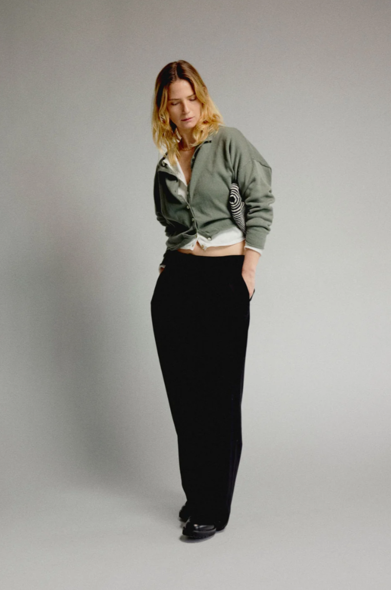James Street Co. Light Peri Shrunken Cardigan