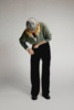 James Street Co. Light Peri Shrunken Cardigan - Thumbnail 4