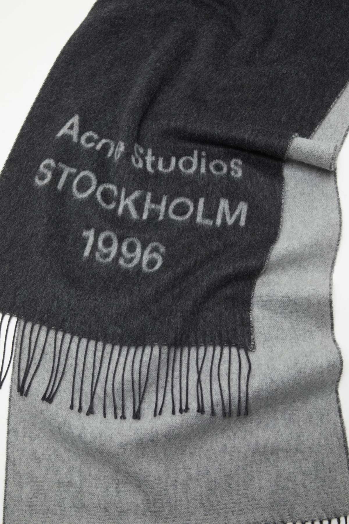 Acne Studios Wide Logo Scarf - Image 2 of 2