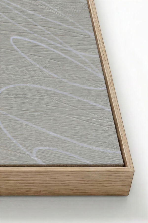 Art Collectiv Abstract Marks in Neutral Framed Canvas Wall Art