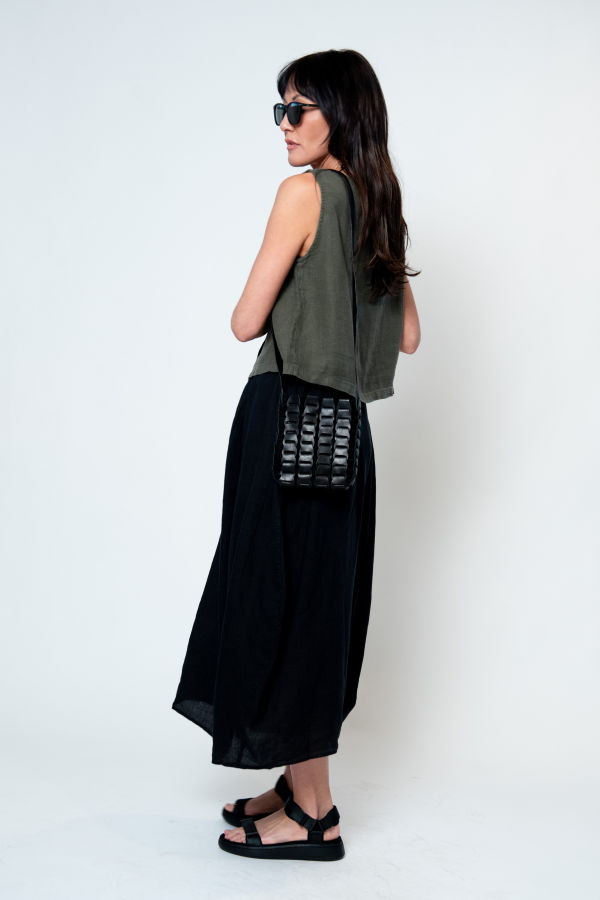 Nimes Mini Basket Crossbody Bag