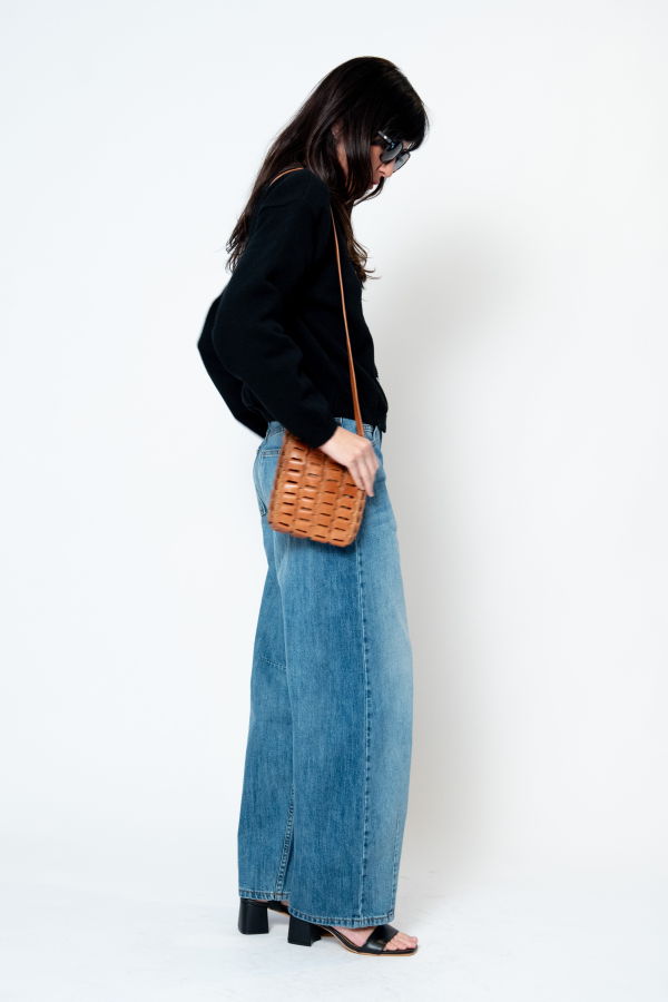 Nimes Mini Basket Crossbody Bag