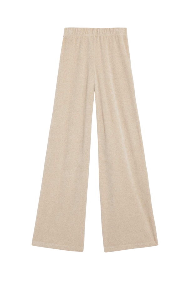 Suzie Kondi Zephyra Pants in Velour - Oatmeal Heather