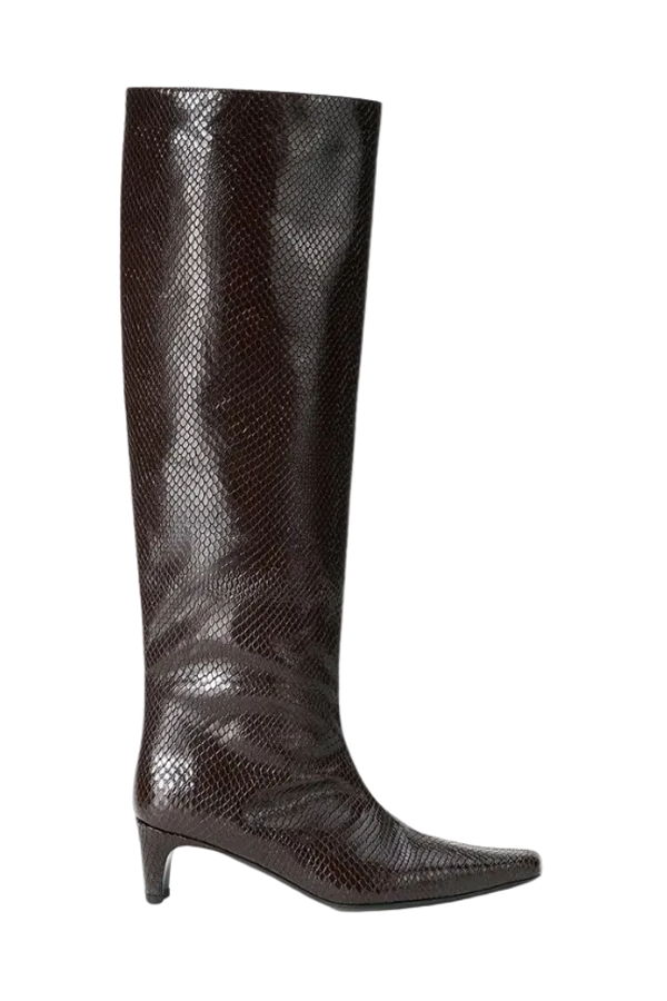 Staud Wally Boot - Espresso Snake