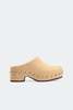 Simon Miller Haircalf Studded Rio Clog - Ecru/Silver - Thumbnail 1
