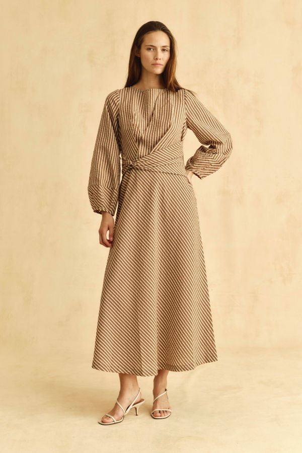 Cartolina Sadie Dress - Winnetka Stripe