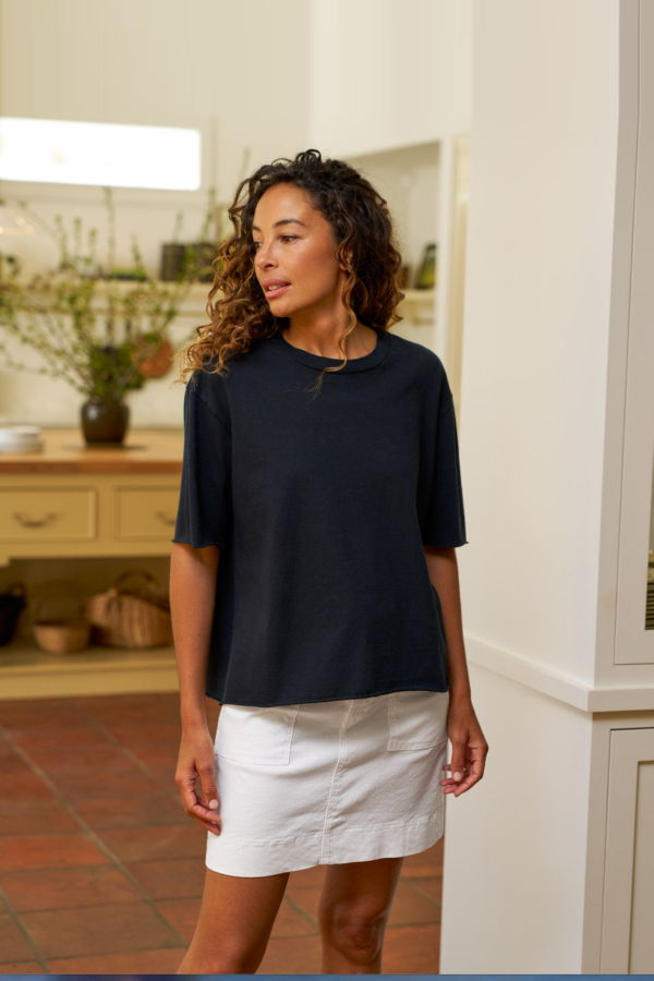 Frank & Eileen Perry Vintage Jersey Crewneck Top - British Royal Navy