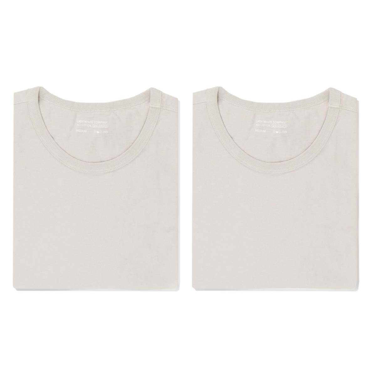 Lady White Co. LW101T Our T-Shirt 2 Pack - Solar Grey - Image 2 of 4