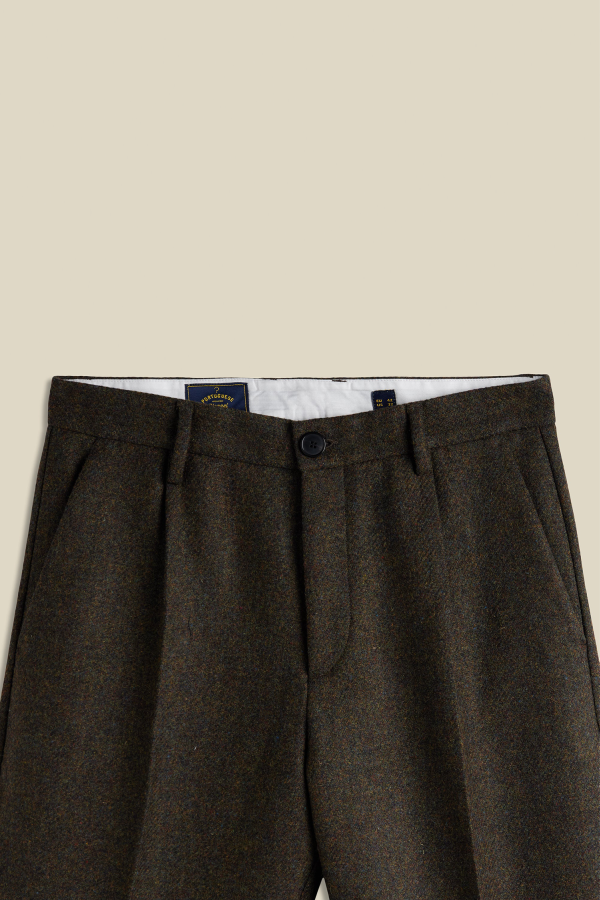 Portuguese Flannel Single Pleat Trouser