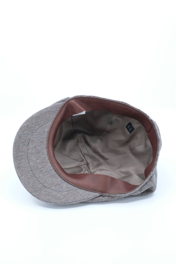 Taiga Takahashi Lot.006 Cotton & Wool Newsboy Cap - Melange Charcoal