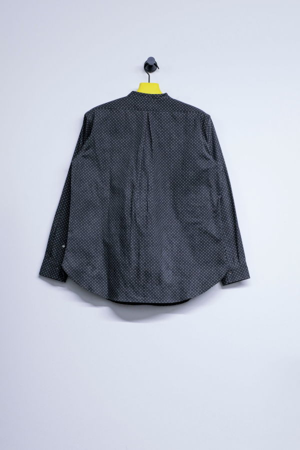 Taiga Takahashi Lot.104 Sumi Cotton Band Collar Shirt