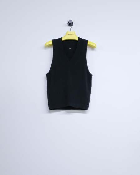 Engineered Garments Flight Satin Nylon Shoulder Vest - Black