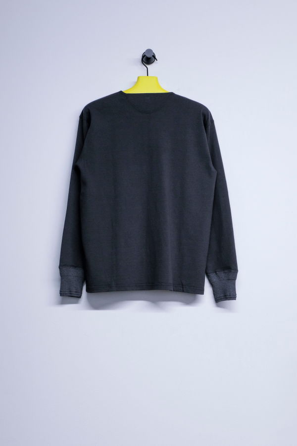 Taiga Takahashi LOT.618 Cotton Side Henley Neck Top