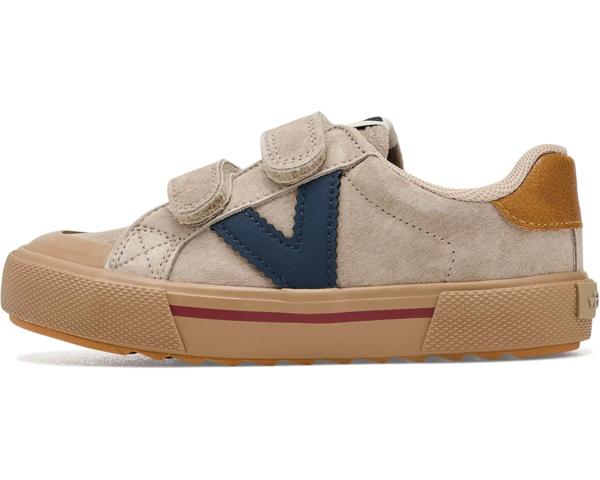 KIDS Victoria Tribu Wide Fit Split Leather & Contrast Sneakers