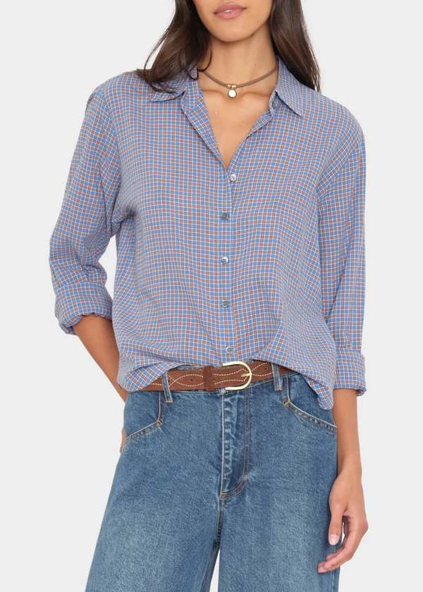 Xirena Plaid Bowie Shirt - Skyridge