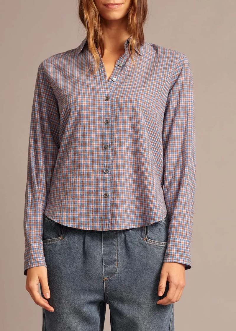 Xirena Plaid Bowie Shirt - Skyridge