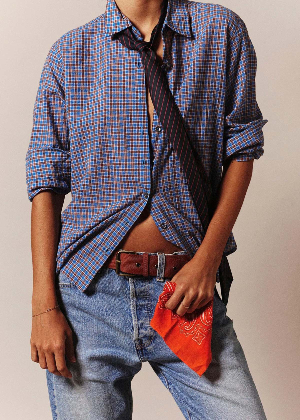 Xirena Plaid Bowie Shirt - Skyridge - Image 5 of 5