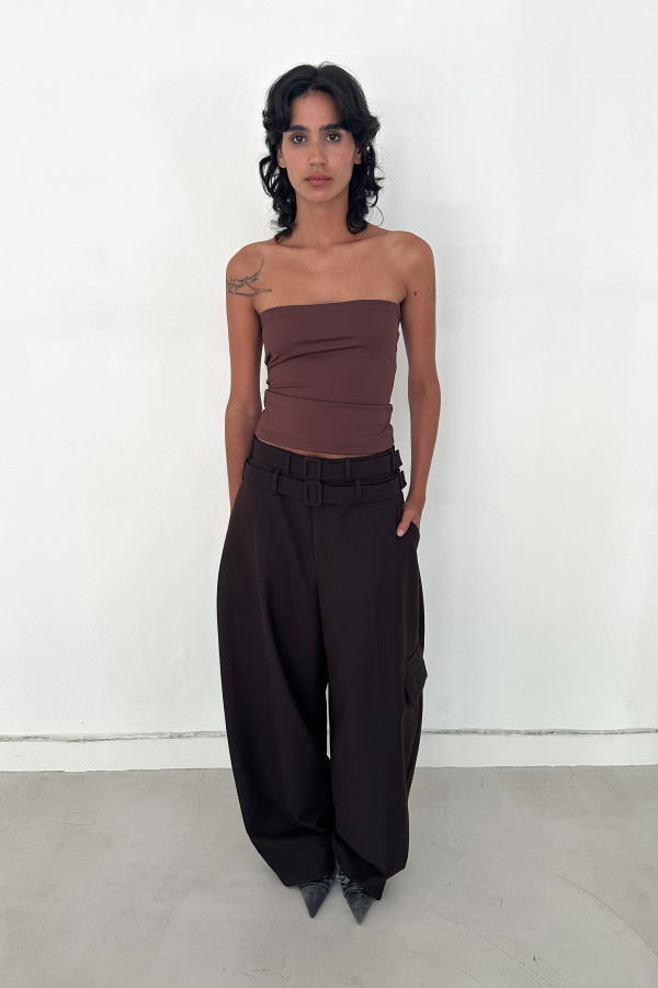 SAEMDI Ely Double Belted Trousers