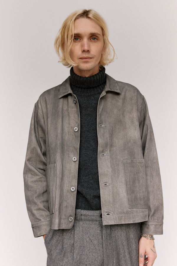 Taiga Takahashi Lot.303 Hand Drawn Sumi Cotton Coverall Jacket