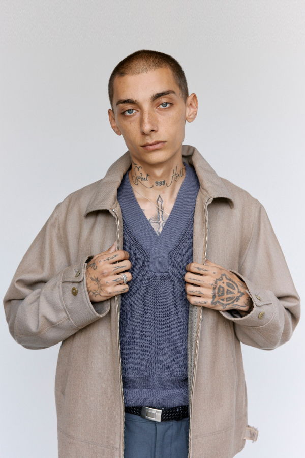 Taiga Takahashi Lot.306 Melange Wool Cossack Jacket