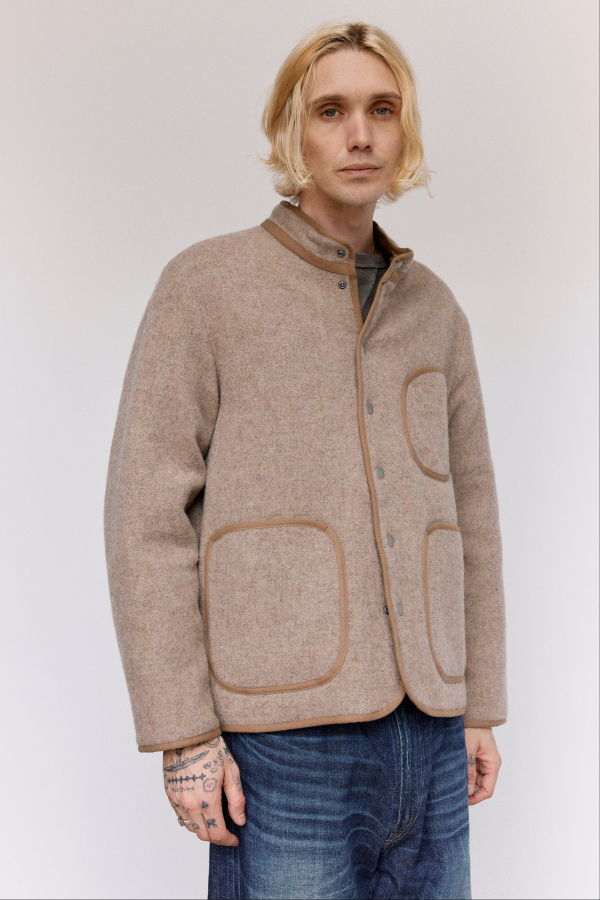 Taiga Takahashi Lot.323 Wool Quilt Lining Blanket Jacket