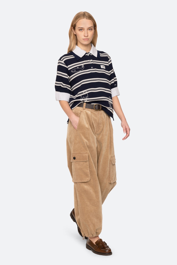 Sea NY Mina Double Layer Polo Shirt