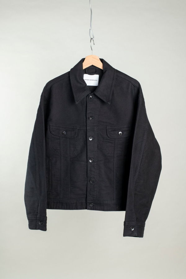 Studio Nicholson Derby Cropped Jacket - Black