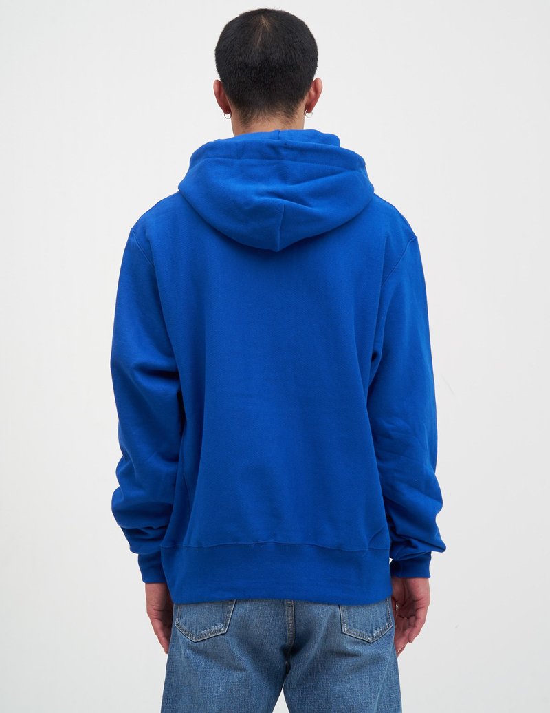 Champion Reverse Weave Scripture Hoodie - Blue