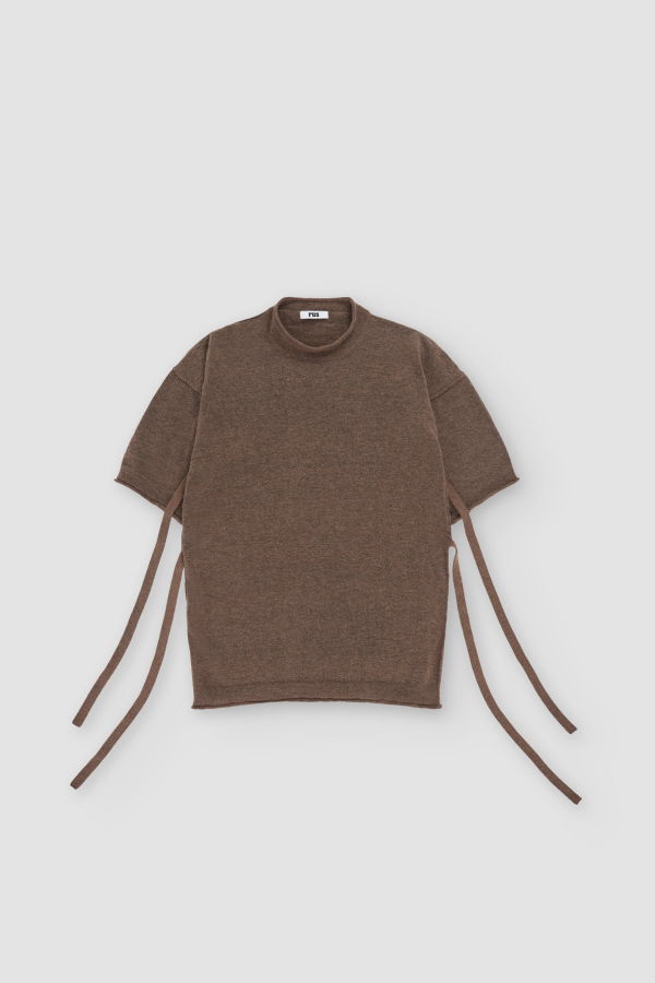 Rus Himo T-Shirt Top - Taupe