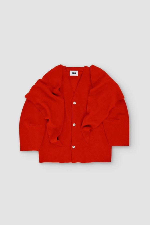 Rus Mantello Cardigan - Tomate