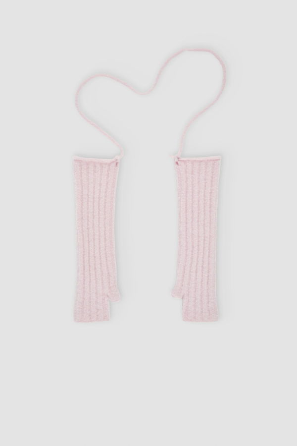 Rus Mijikai Mittens - Pale Pink