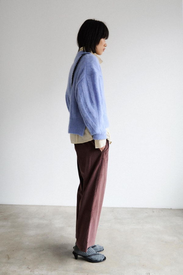 Rus Murmur Polo Sweater - Salvia Blue
