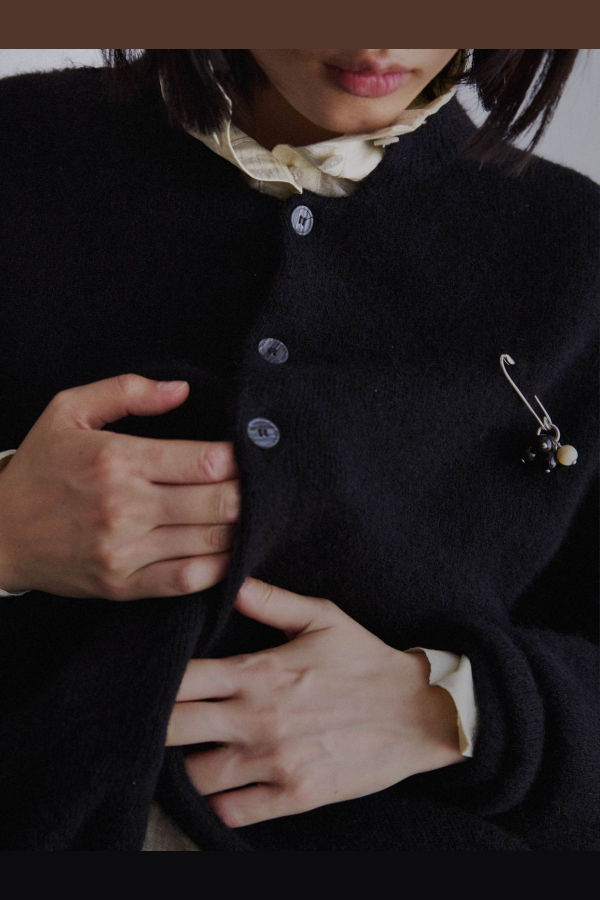 Rus Wataame Cardigan - Black