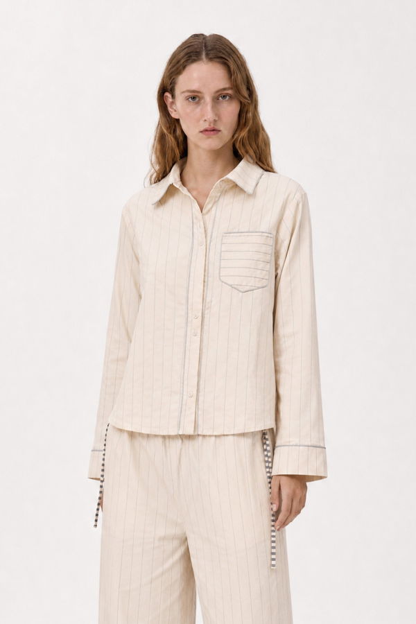 Carmen Says Elm Striped Shirt