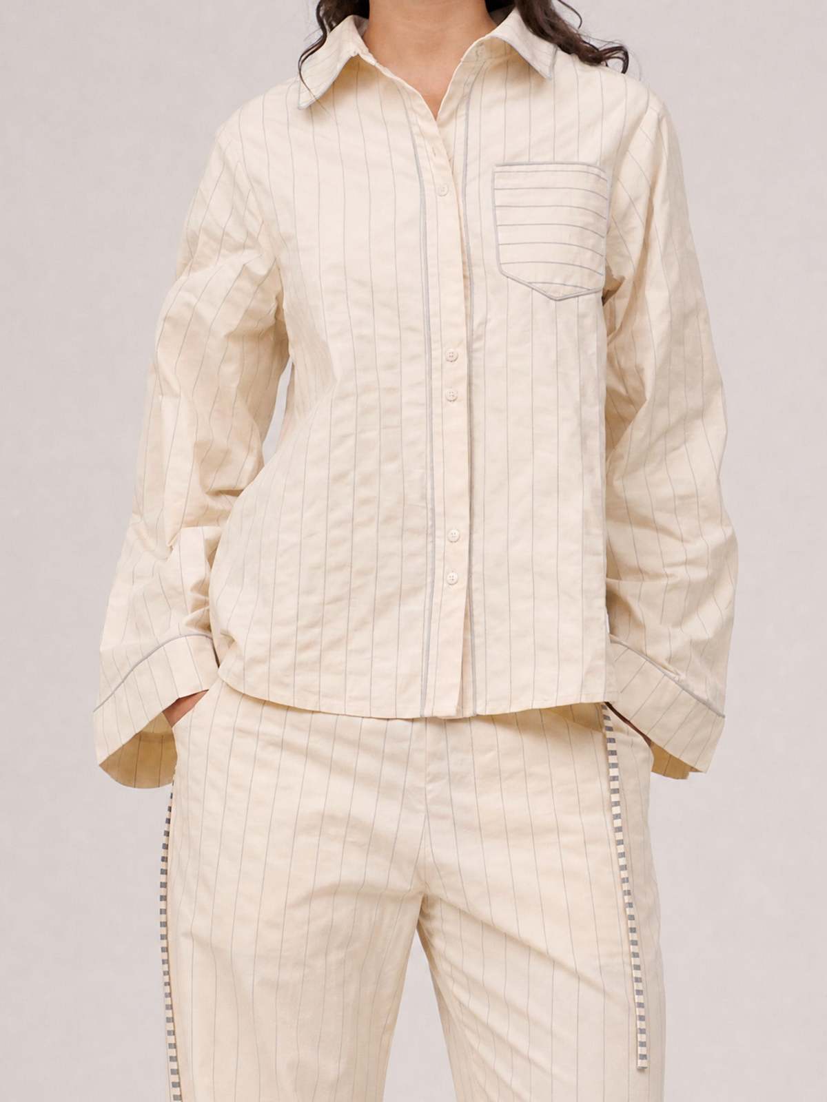 Carmen Says Elm Striped Shirt - Image 3 of 6