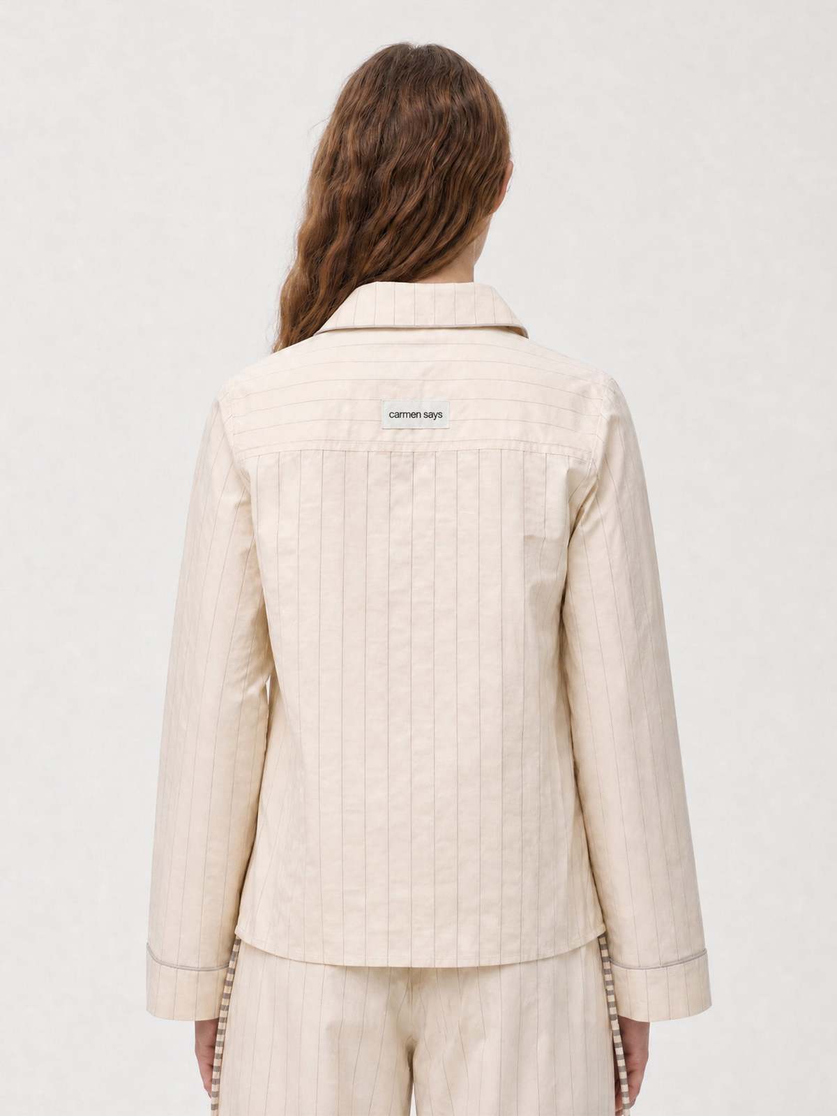 Carmen Says Elm Striped Shirt - Image 4 of 6