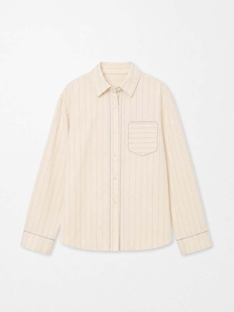 Carmen Says Elm Striped Shirt
