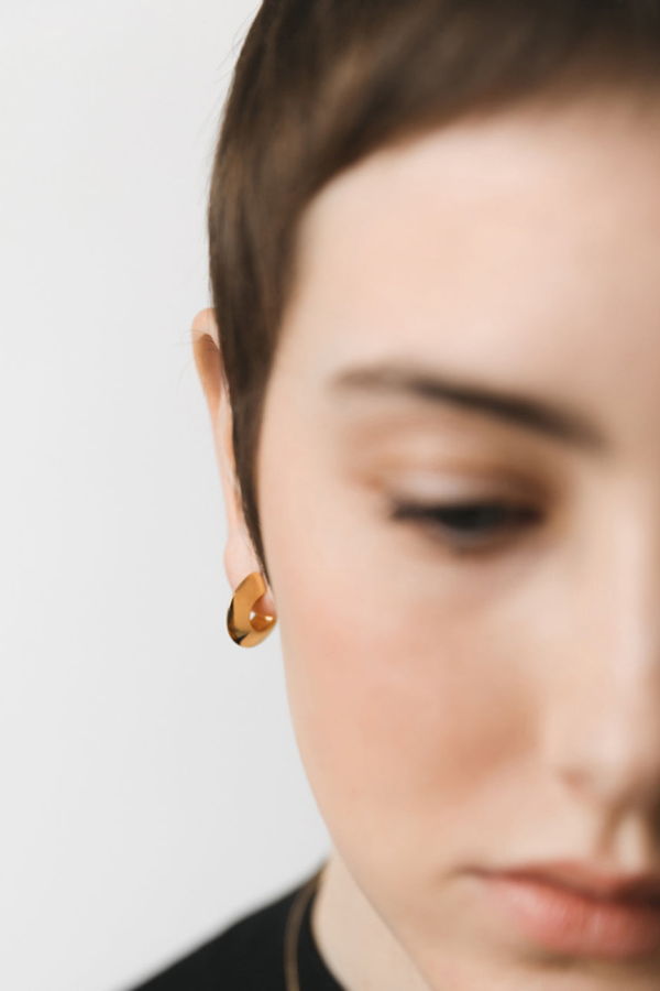 MASLO CO. Round Peak Earrings
