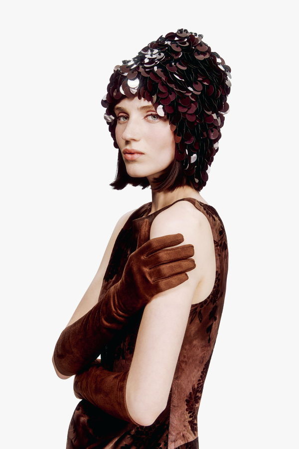 Anna Sui Faux Suede Gloves