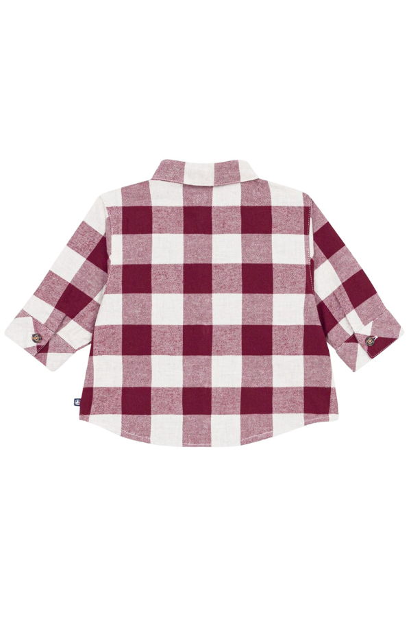 KIDS Petit Bateau Baby Shirt Truffe Checks Shirt
