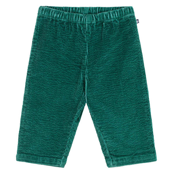 KIDS Petit Bateau Baby Velour Pants - Green