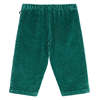 KIDS Petit Bateau Baby Velour Pants - Green - Thumbnail 2