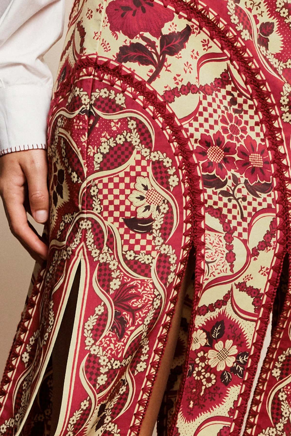 ALÉMAIS Kenny Skirt - Red - Image 2 of 4