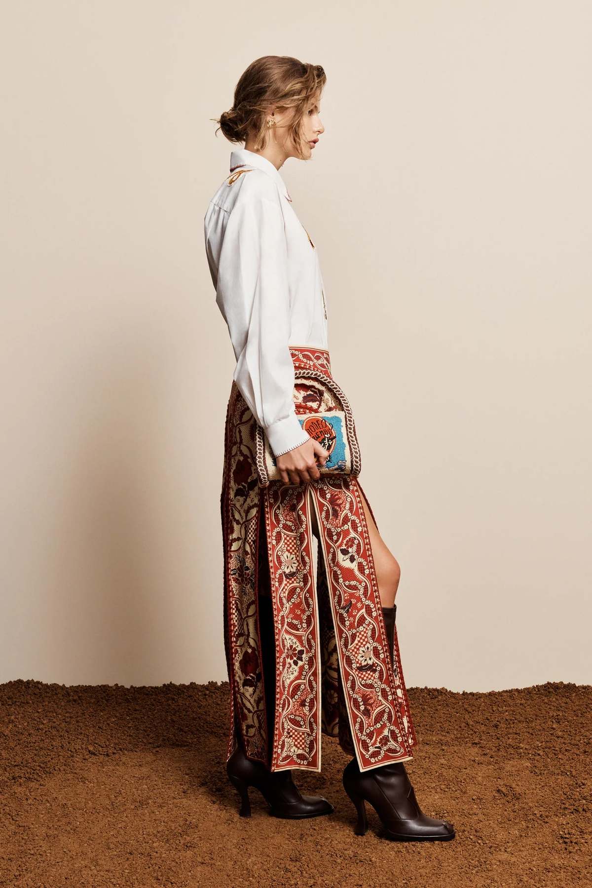 ALÉMAIS Kenny Skirt - Red - Image 3 of 4