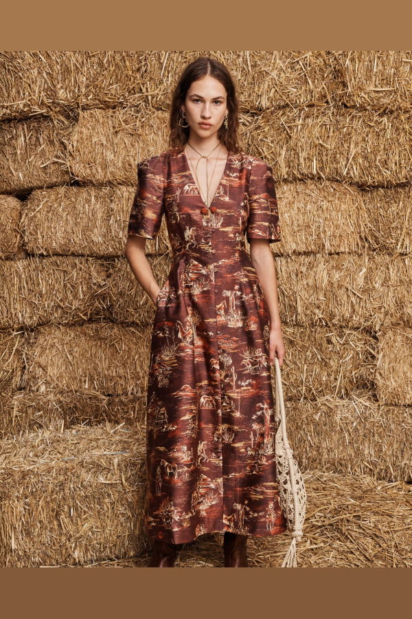 ALÉMAIS Ezra Midi Dress